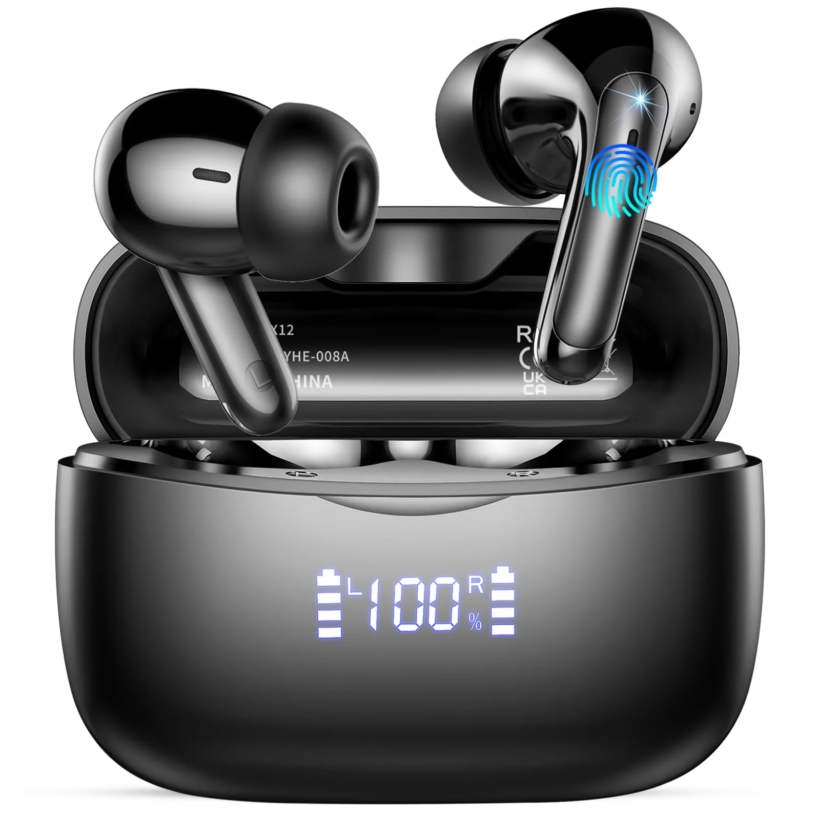 KI Übersetzer Kopfhörer, 2026 Neu Bluetooth 5.4 kopfhörer mit übersetzer 164 Sprachen kopfhörer übersetzer echtzeit mit 7 Modi, ENC Rauschunterdrückung 56H Laufzeit für Business Reisen, Mattes Schwarz