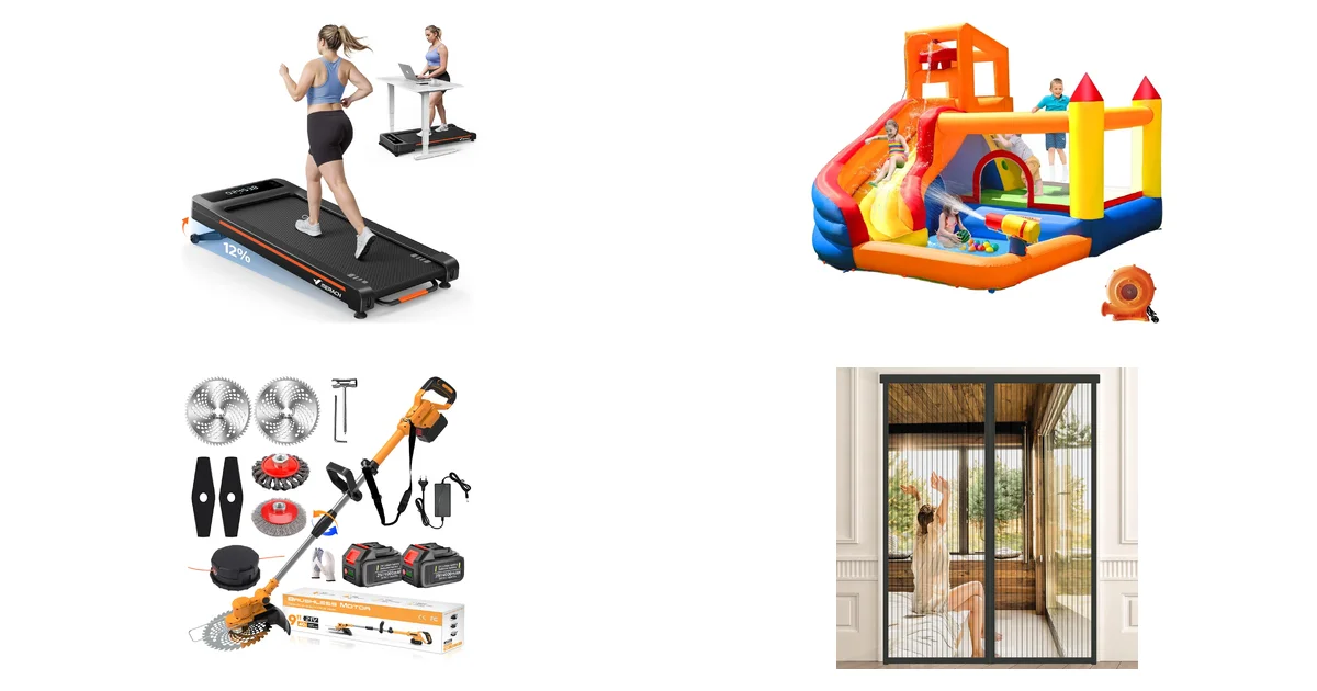 Merach Walking Pad und Ballsea Hüpfburg: Blitzangebote 15.06.2026 bei Amazon