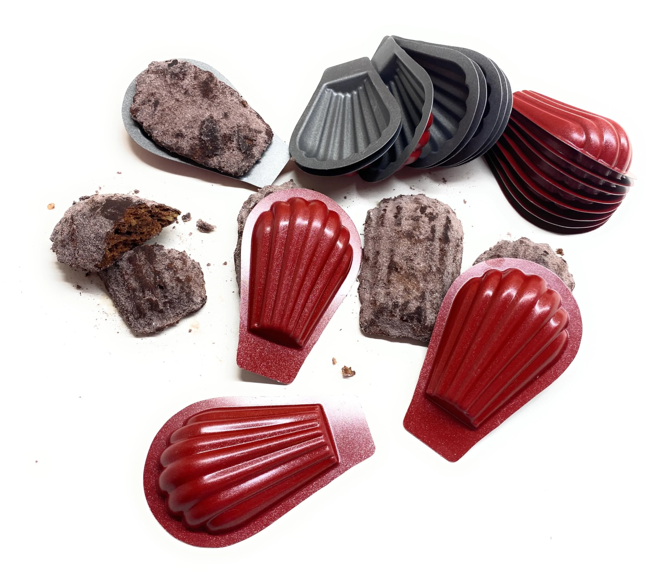 CULIMI Bärenpratzen Formen - Mini Backform Kuchen Form Bärenspur - Madeleines 20 Stück Förmchen mit Antihaft-Beschichtung