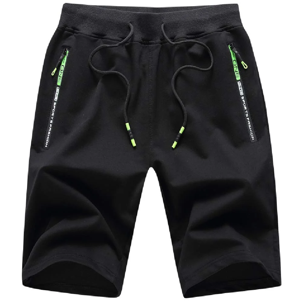 Tansozer Sport Shorts Herren Kurze Hose mit Reißverschlusstasch