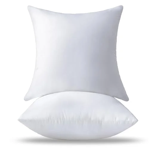 OTPIPCS 2er Set Kissenfüllung - Hochwertige Innenkissen für Sofakissen, Dekokissen, Kopfkissen und Zierkissen - Atmungsaktive Füllung für Sofa, Couch und Wohnzimmer, weiße