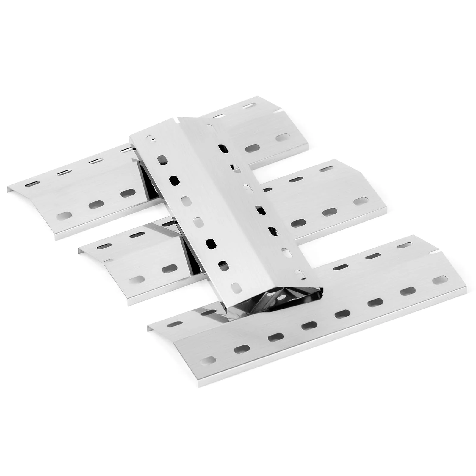 GIRXZYBX 36,5 x12cm Flavorizer Bars Brennerabdeckung Heizplatte für Enders Chicago 3, Enders Boston Pro 3K, Enders Boston 6 Kr Turbo, Tepro 3561, Barbecook Brahma 4.0, Edelstahl Flammenverteiler