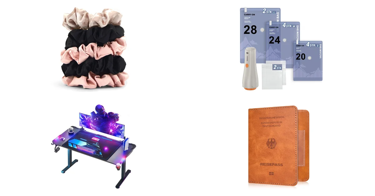 Blitzangebote 16.06.2026: Kitsch Satin Haargummi Damen und Vakuumbeutel mit Pumpe bei