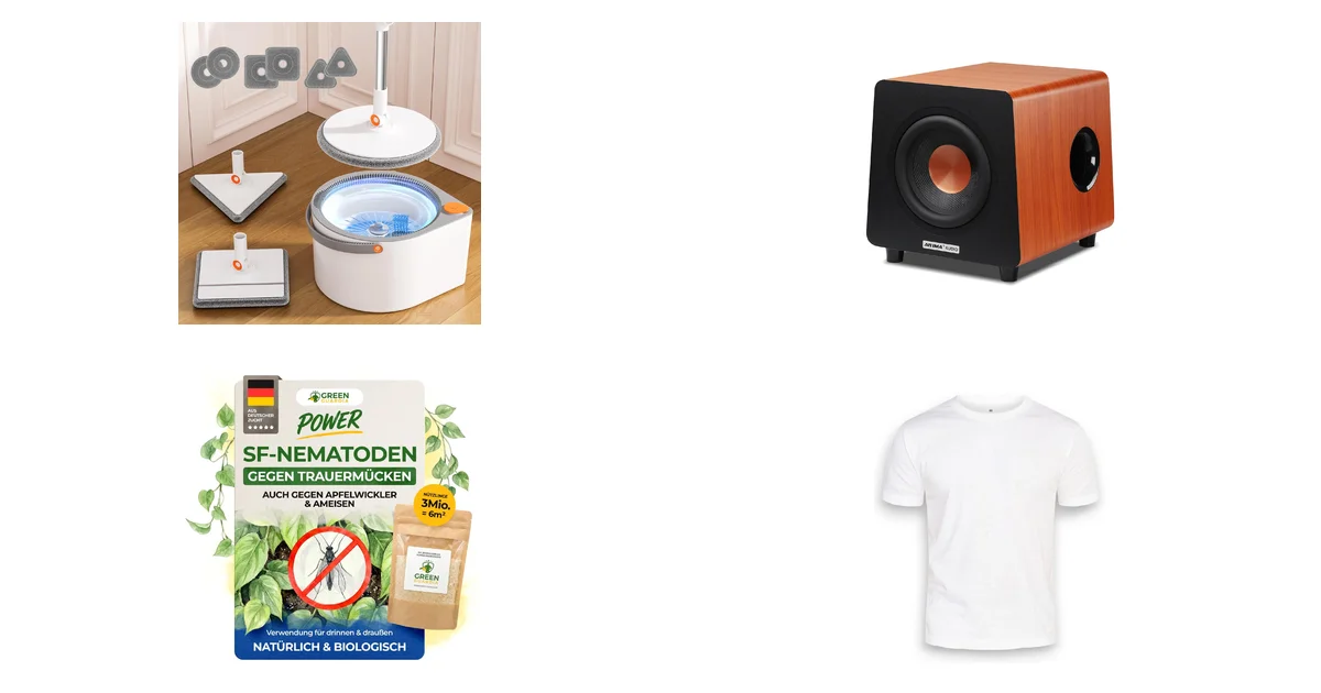 Wischmopp Set mit Eimer und Sprüh-Wischsystem bei Amazon am 16.06.2026 reduziert