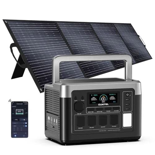 OUKITEL P1000 Plus Tragbare Powerstation, 1024Wh LiFePO4-Batterie, 1800W AC (3600W Peak)