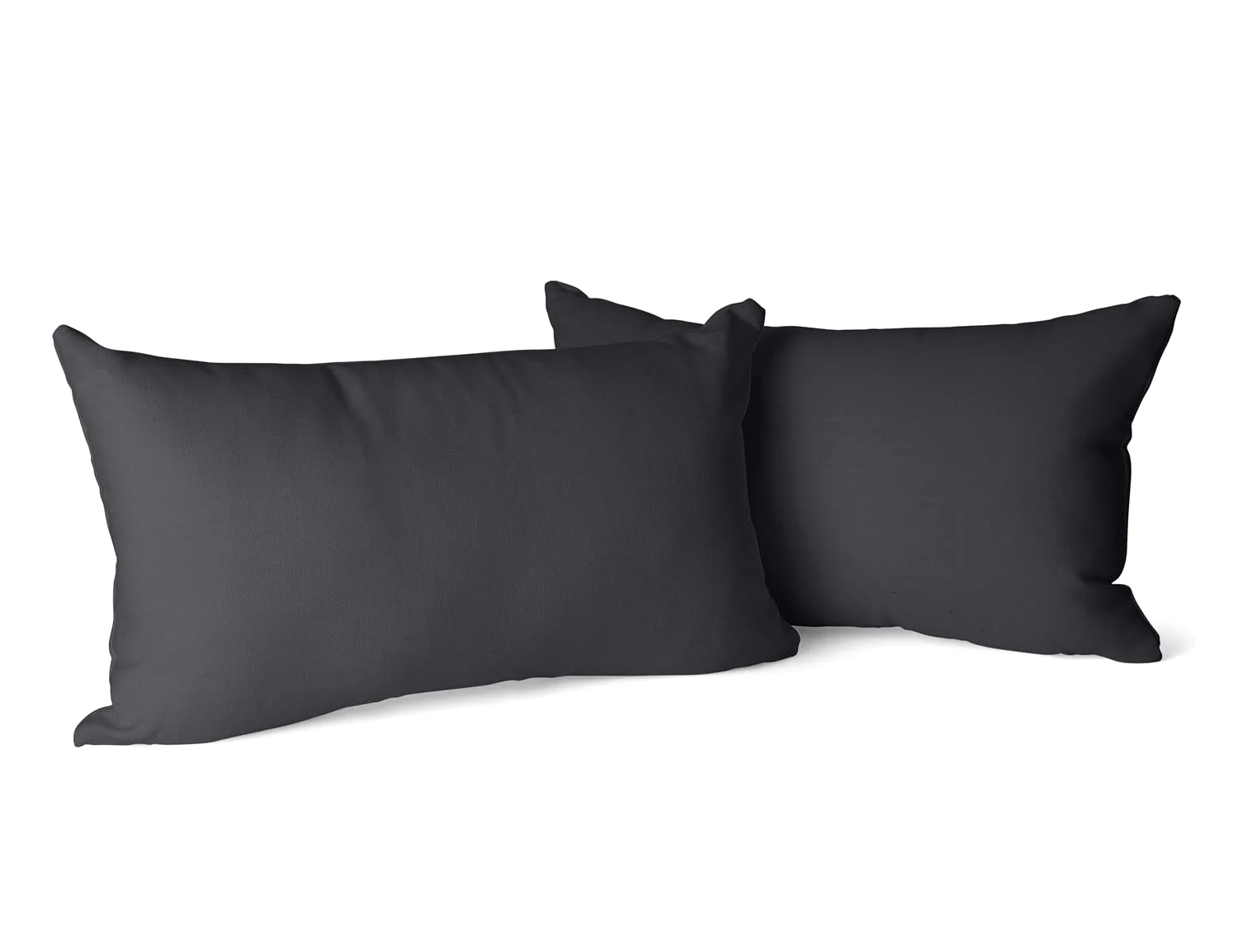 Amolavet Kissenbezug 40 x 80 Grau 2er Set Kopfkissenbezug 40x80 mit Hotelverschluss aus Gebürsteter Mikrofaser Weich Kuschelig Pflegeleicht Langlebig