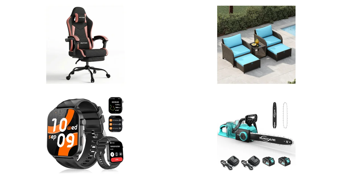 Amazon-Neuheiten 17.06.2026: Nexthra Gaming Stuhl 99D58H und GarveeHome Rattan Set