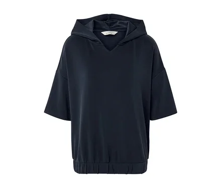 Hoodie aus Modal-Mix, dunkelblau