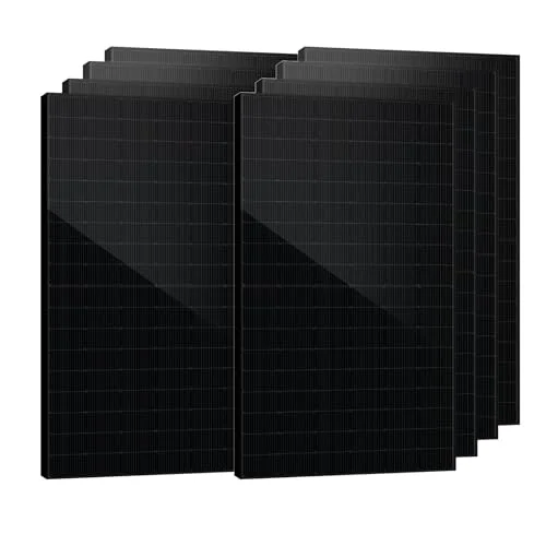 SAKETE Solarpanel Solarmodule, Photovoltaik für Balkonkraftwerk, Solar Full Black Bifazial Glas PV Panel