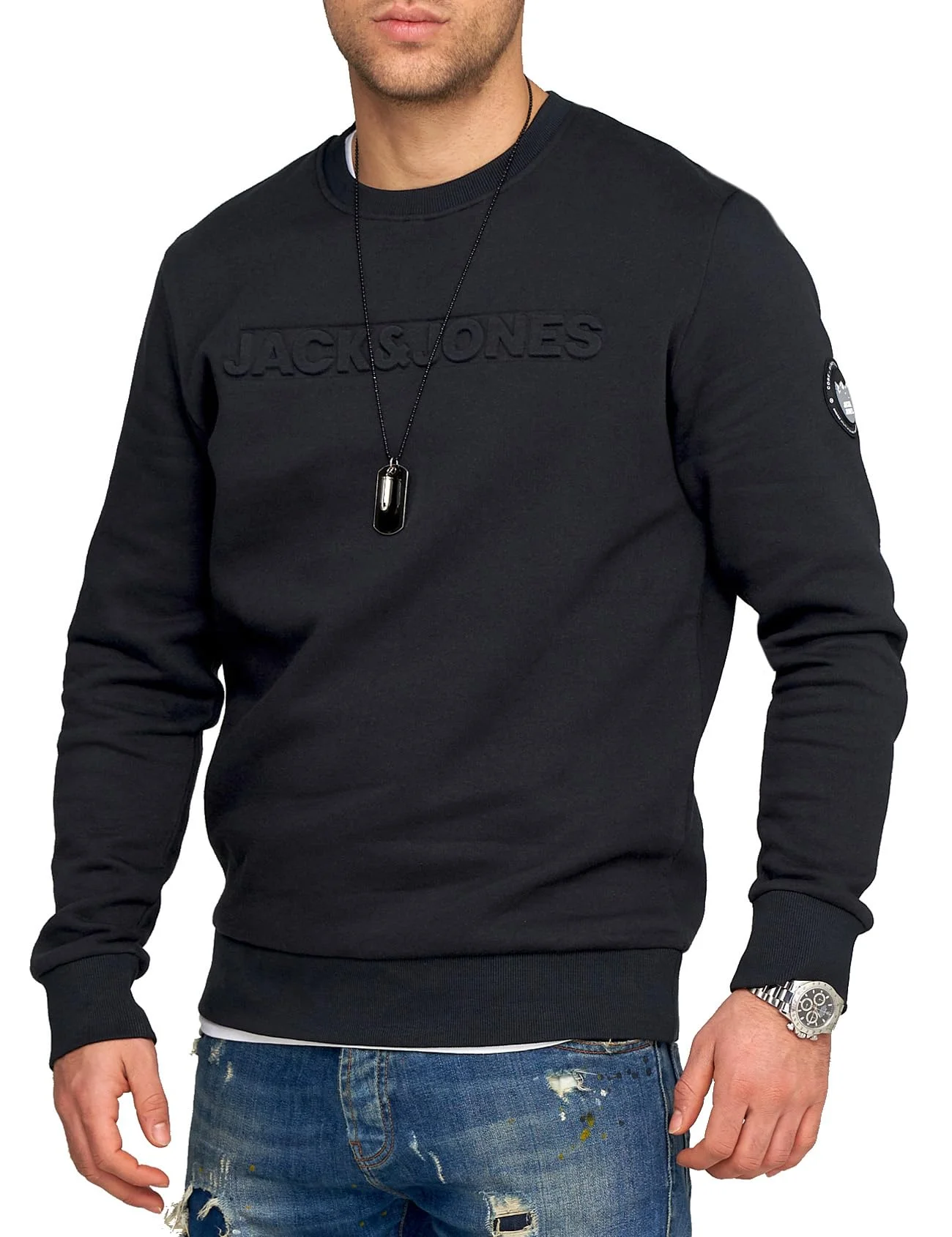 JACK & JONES Infinity Herren Sweatshirt Austin Pullover Sweater