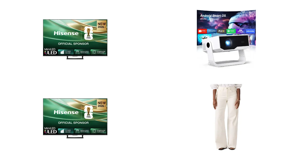 Heißeste Deals des Tages am 18.06.2026: Hisense 65E8DS & ZDK Mini Beamer
