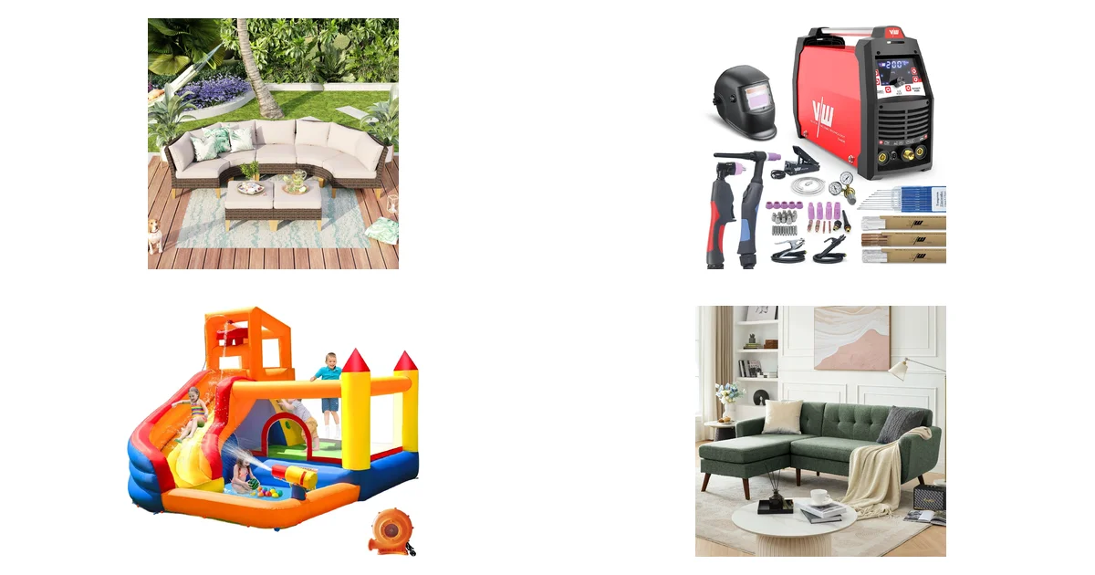 Top-Produkte MFSTUDIO Polyrattan Lounge Set und VECTOR WELDING 5-in-1 Blitzangebot am