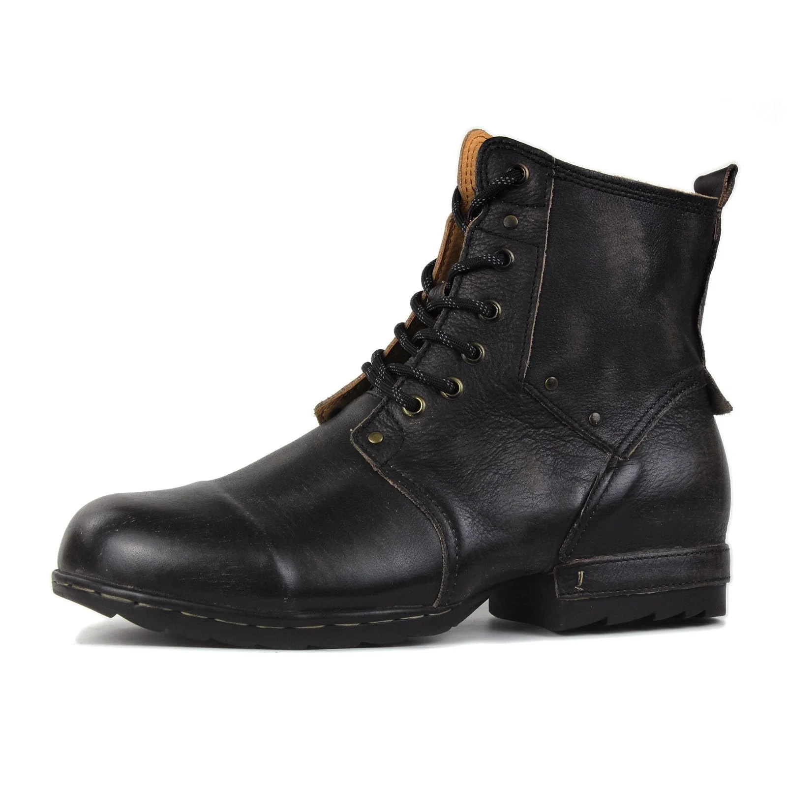 Stiefel für Männer High Heels Herren Kleid Schuhe Reißversch