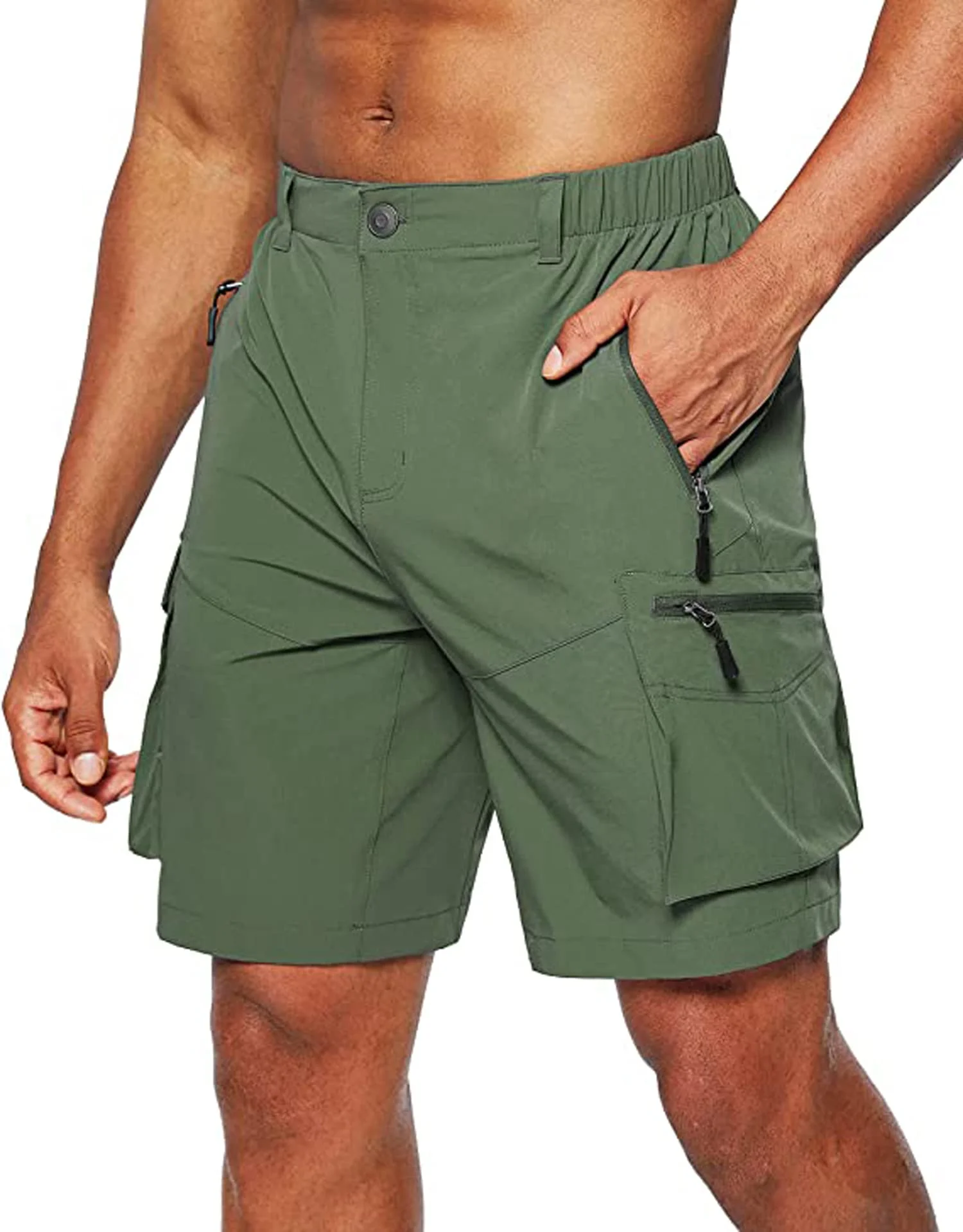 Tansozer Kurze Hosen Herren Sommer Schnelltrocknend Wanderhose Kurz Stretch Cargo Bermuda Sporthose Outdoor Trekking Wandershorts
