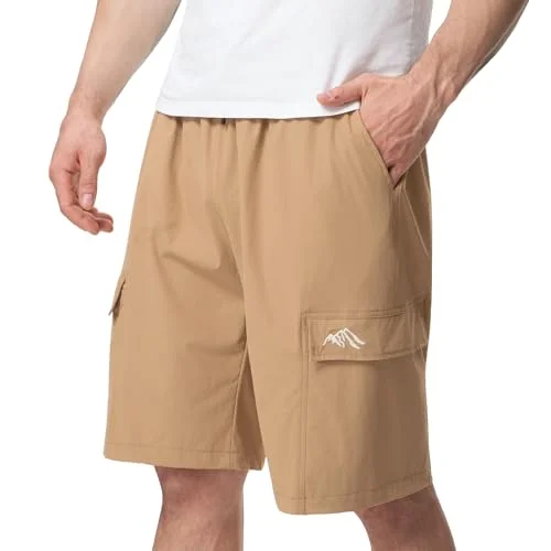 Aureonus Kurze Hosen Herren Sport Work Shorts Sporthose Herren Kurz Jogginghose Sommer Baumwolle Sweathose Freizeit Shorts mit Vier Taschen