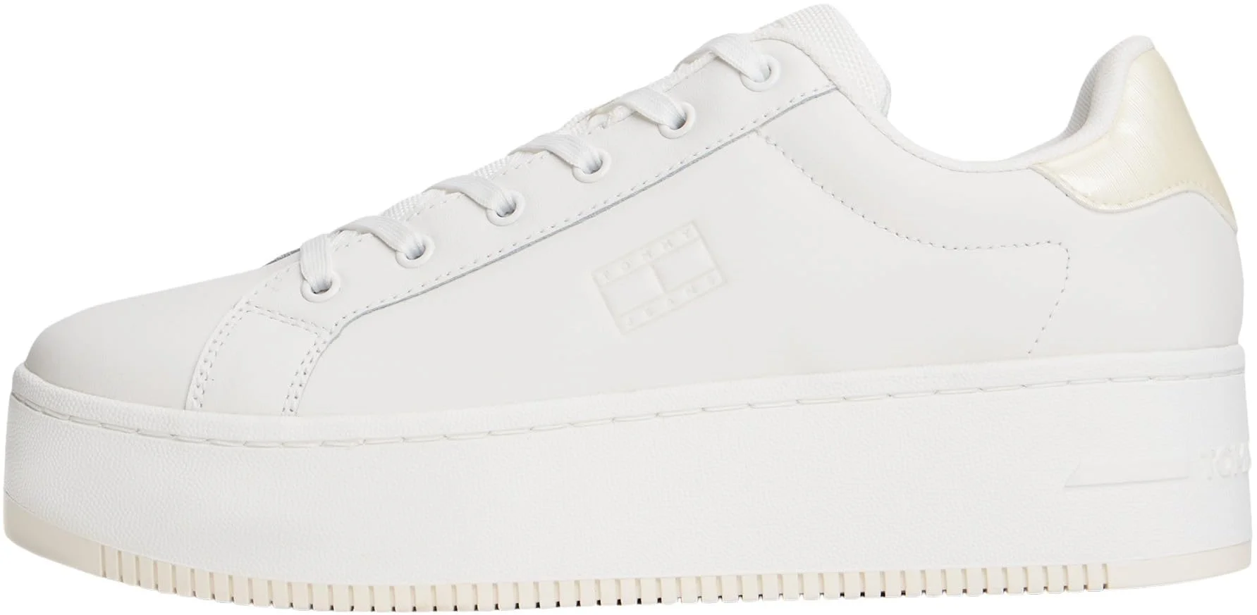Tommy Jeans Damen Flatform Sneaker Pearlized mit Plateau