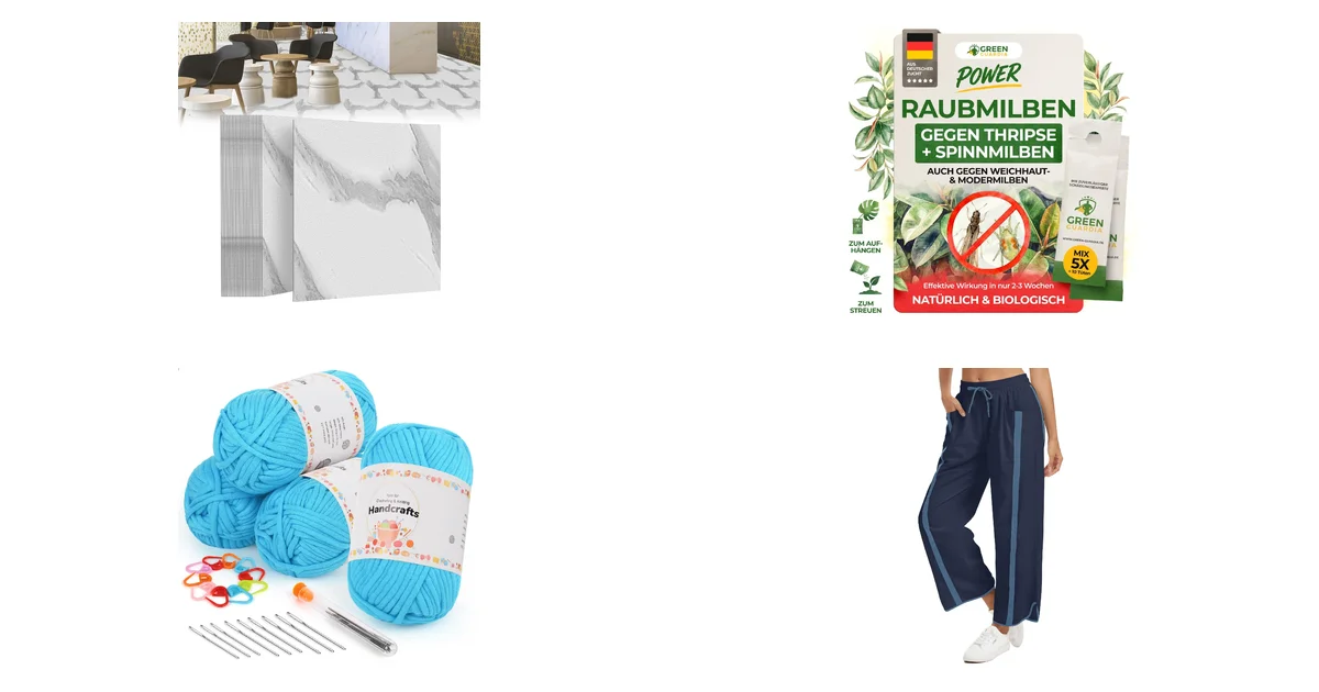 Amazon Blitzangebote am 21.06.2026: Suusolny PVC Bodenbelag 2,51 m² und GREEN GUARDIA