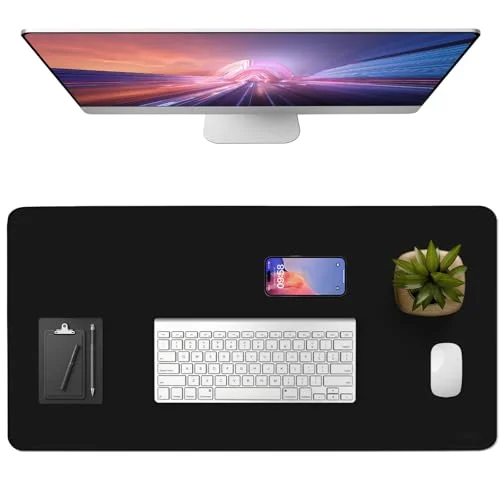 Vicwe Schreibtischunterlage, Rutschfester Multifunktionales Office Mousepad Laptop Schreibunterlage