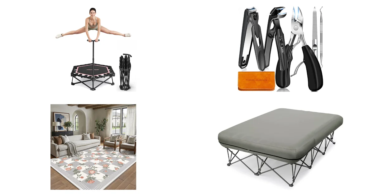 Top-Produkte: HXD-ERGO Klappbar Fitness Trampolin Erwachsene Indoor Blitzangebot
