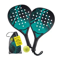 Padelschläger 46,5cm schwarz Starter Set - 4tlg.