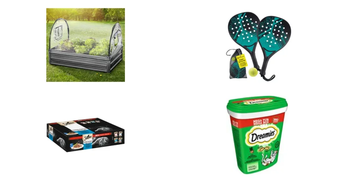 Norma24.de Deals 24.06.2026: Gartenbeet mit Überdachung und Padelschläger 4tlg Rabatt 66%