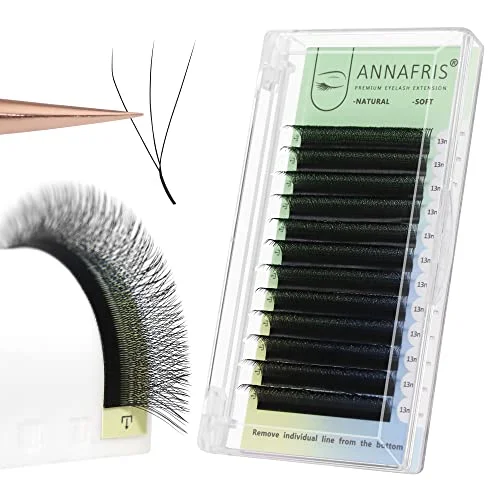 ANNAFRIS 3D YY W Fertige Fächer Wimpernverlängerungen W Form premade fans Mattschwarz Vorgefächert Volumen Wimpern