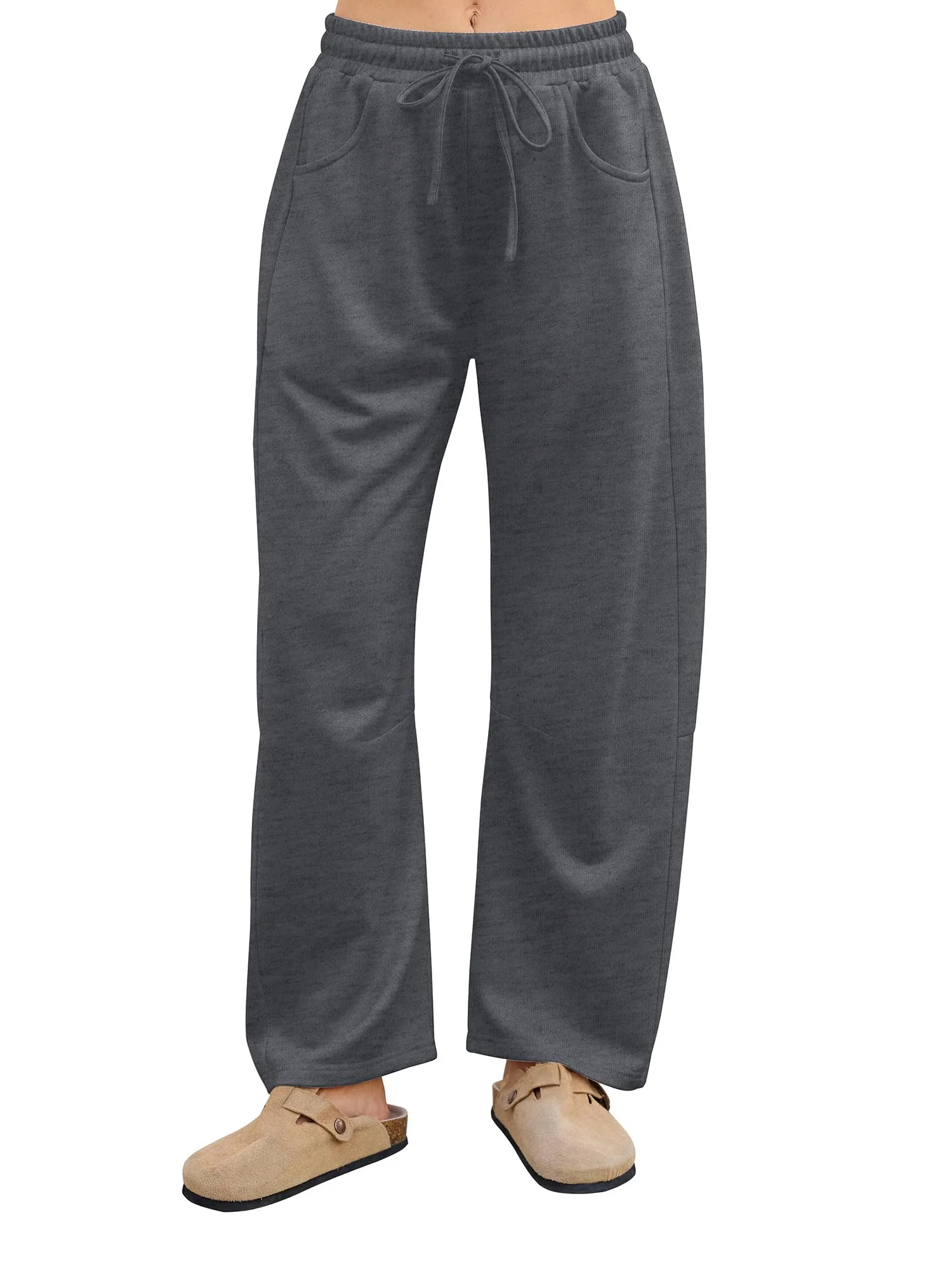 StylSense Jogginghose Damen Baggy Sporthose Hohe Taille Weites Bein Yogahose Trainingshose Freizeithose mit Taschen