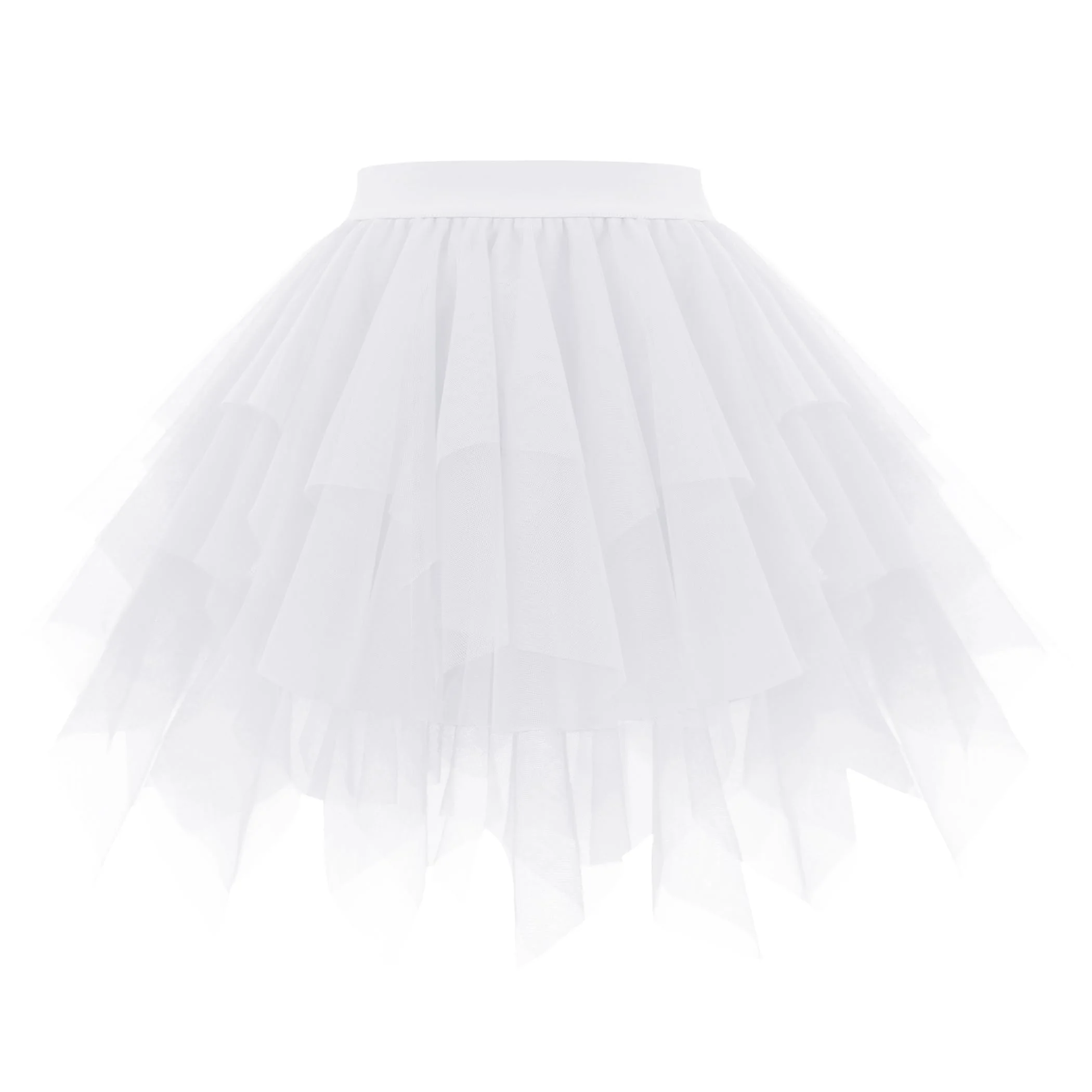 OBBUE Damen Karneval Tüll Rock 1950er Rockabilly Petticoat Tütü Rock Ballett Tütüs für Christmas Party Abschlussfeier