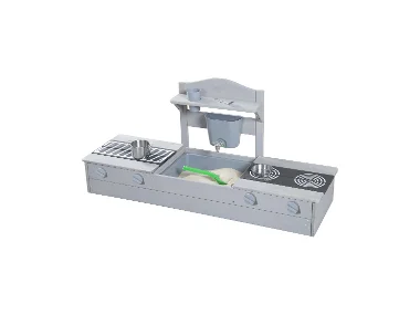Balkonsandkasten mit Matschküche, 2in1