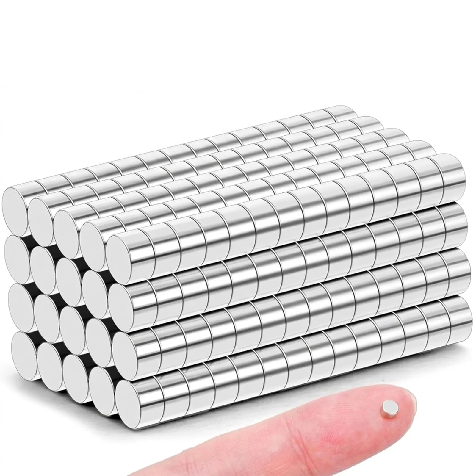 Delaga 250 Stück Magnete Extra Stark 3x2mm, Kleine Magnete Stark Rund, Magnet für magnettafel, Kühlschrank, DIY, Pinnwand, Handwerk Whiteboard, Büro