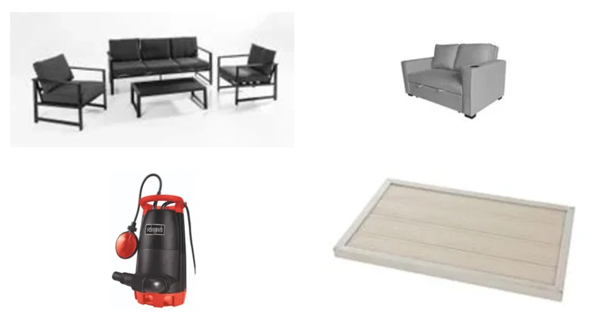 Norma24.de Top-Produkte am 27.06.2026: 14tlg. Alu-Lounge SANTIAGO Set 2-Sitzer Ecklounge