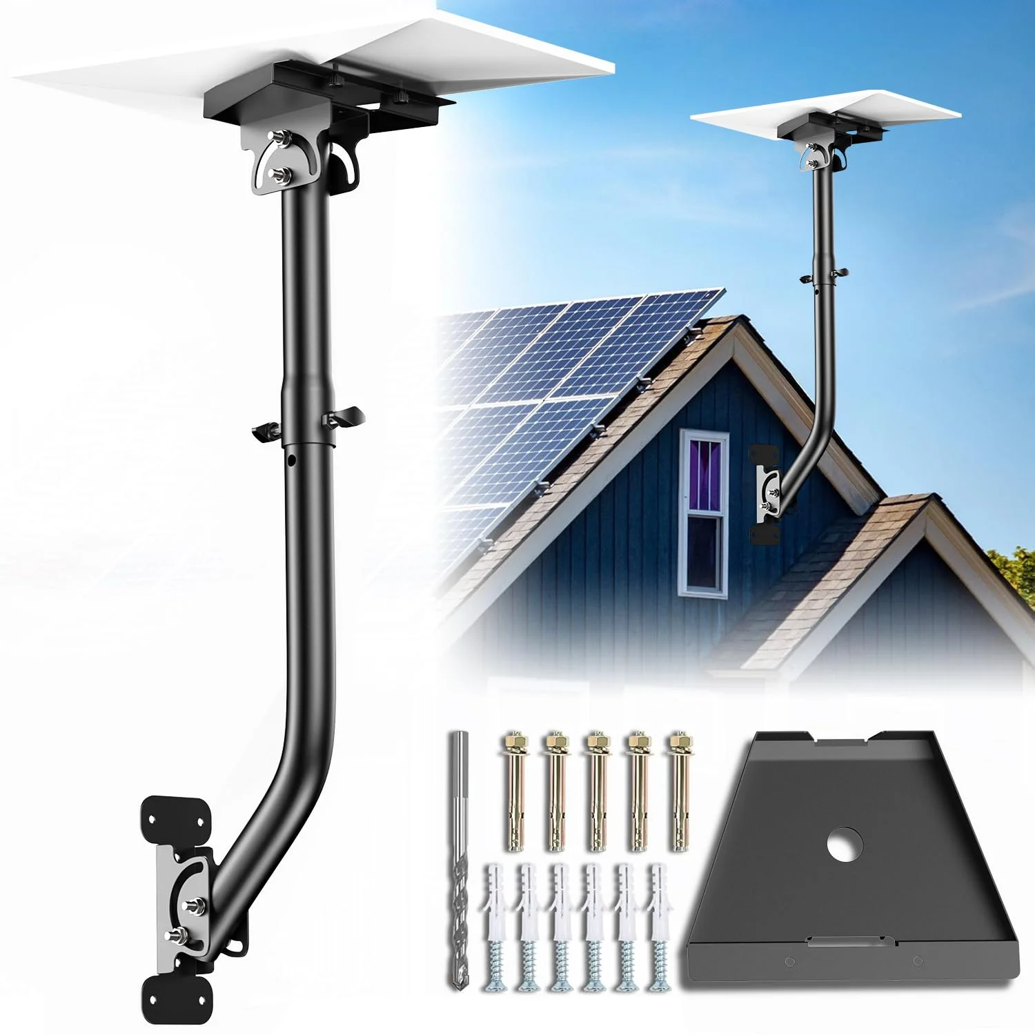 SMICEM 360° verstellbare Wandbefestigung, V3 Halterung mit Rohradapter, Montage Kit für Gen3 Internet Satellit