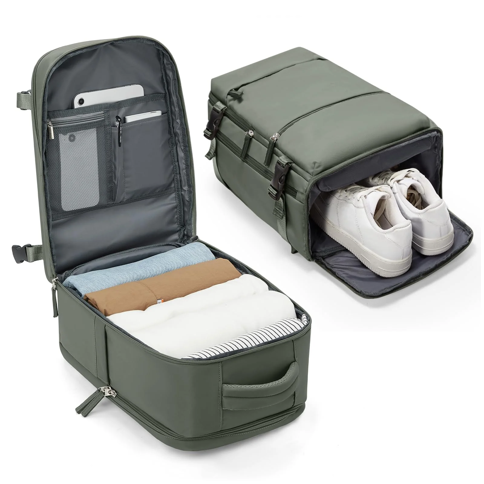 BJLFS Ryanair Handgepäck 40x30x20 Rucksack Damen Reiserucksack Handgepäck Flugzeug 40x30x20 Wizzair Vueling Eurowings Wasserdicht Laptop Rucksack für Herren
