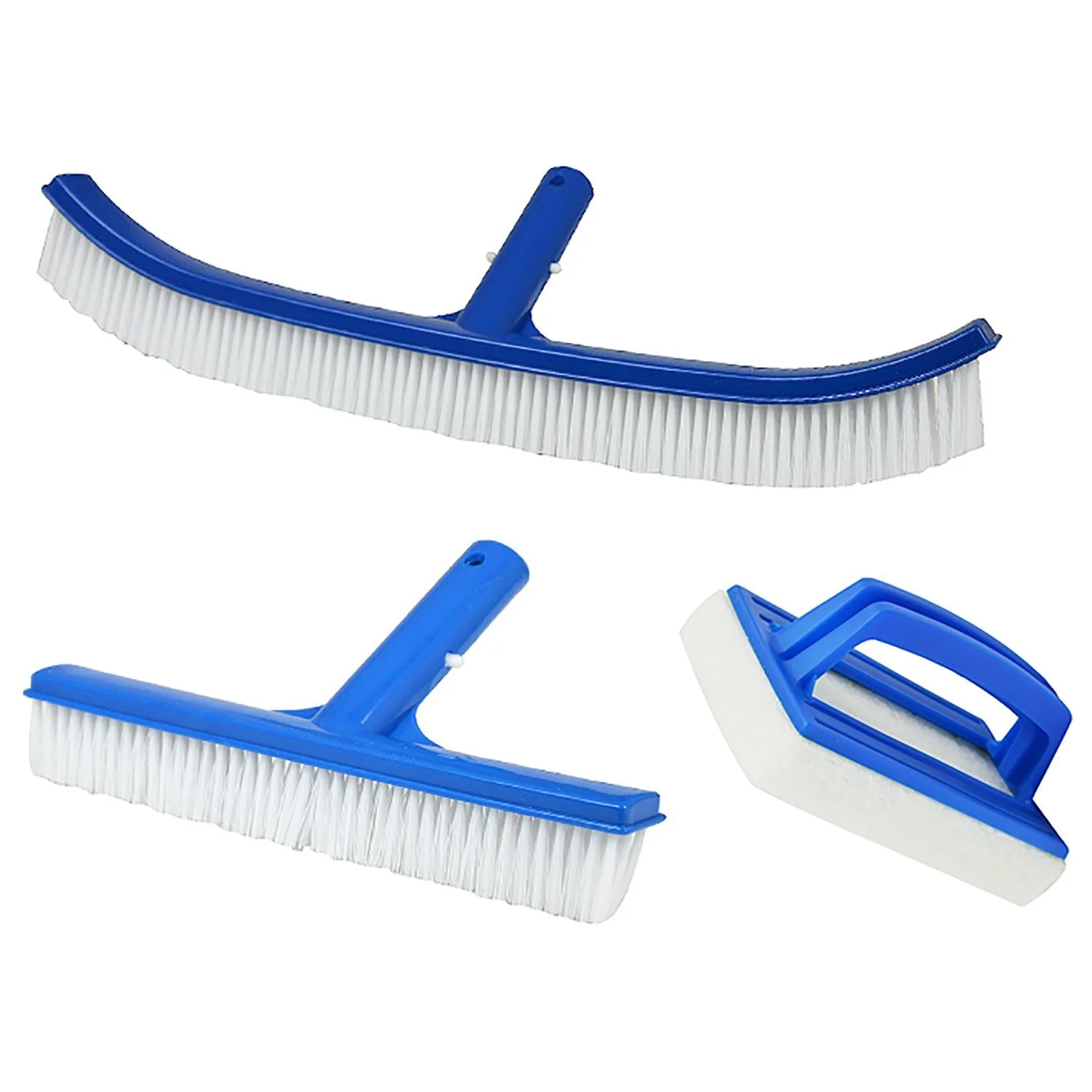 well2wellness® TOP Schwimmbad Pool Bürsten Poolbürsten Beckenbürsten Set - 3-teilig