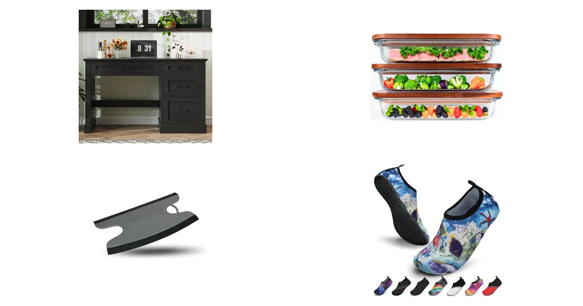 BonVache Schreibtisch mit Schubladen 120 cm Landhausstil Co Blitzangebot 29.06.2026