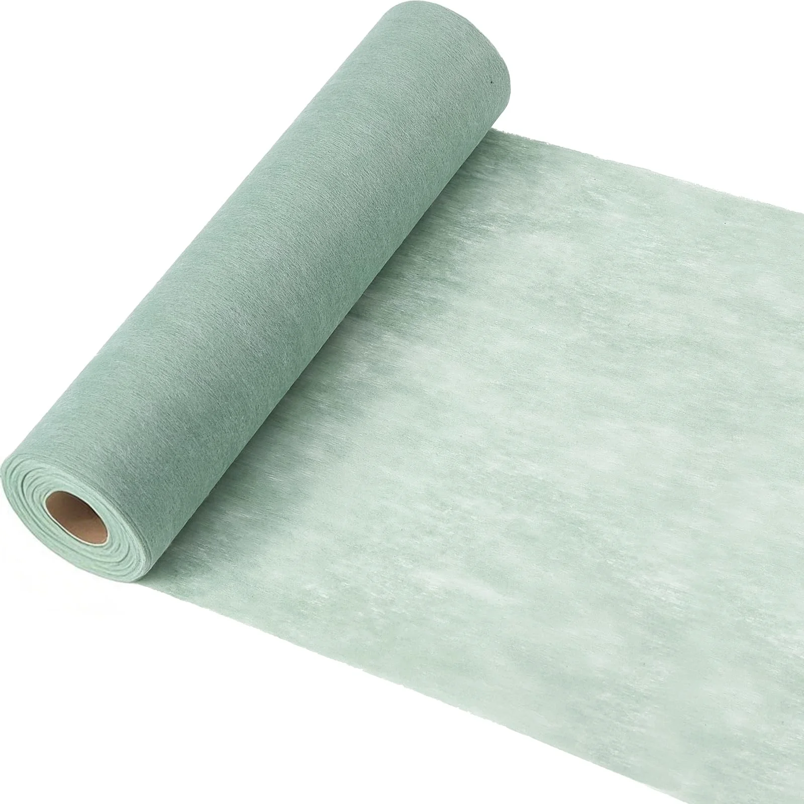 Tischläufer Grün Tischband Eukalyptusgrün 30cm x 25m – Vlies Tischläufer Dekoratives Tischband auf Rolle für Hochzeit, Taufe, Konfirmation, Geburtstag & Gartenparty
