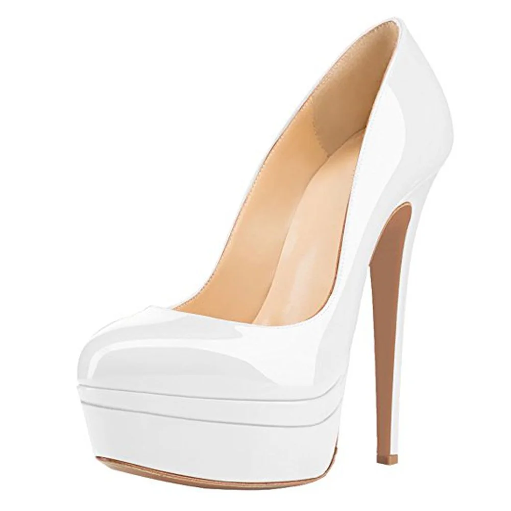 MissHeel Double Plateau Pumps Stilettos Sandwiches Platform High Heels