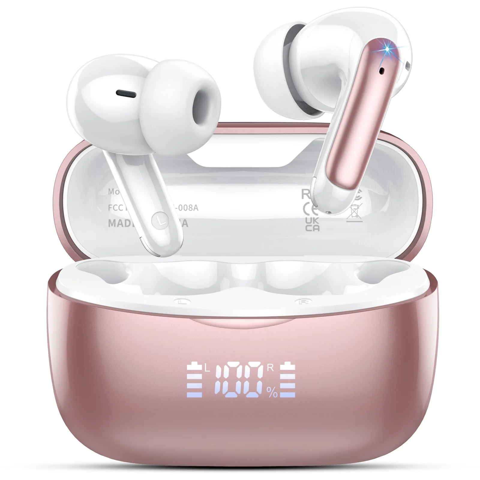 KI Übersetzer Kopfhörer, 2026 Neu Bluetooth 5.4 kopfhörer mit übersetzer 164 Sprachen kopfhörer übersetzer echtzeit mit 7 Modi, ENC Rauschunterdrückung 56H Laufzeit für Business Reisen, Schwarz