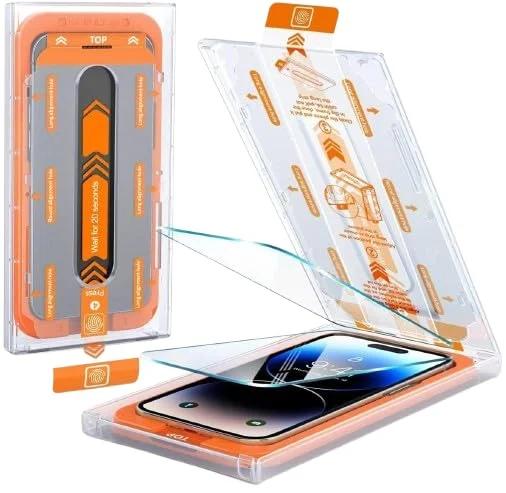 Alphn iPhone 16 Pro Max Panzerglas, Autoeinbau Schutzglas, Schutzfolie iPhone, 9H Härte - Displayschutzfolie - Stoßfest, Glasschutz, Kratzfest, Anti-Fingerabdruck, Anti-Öl, Blasenfrei, 2 Stück