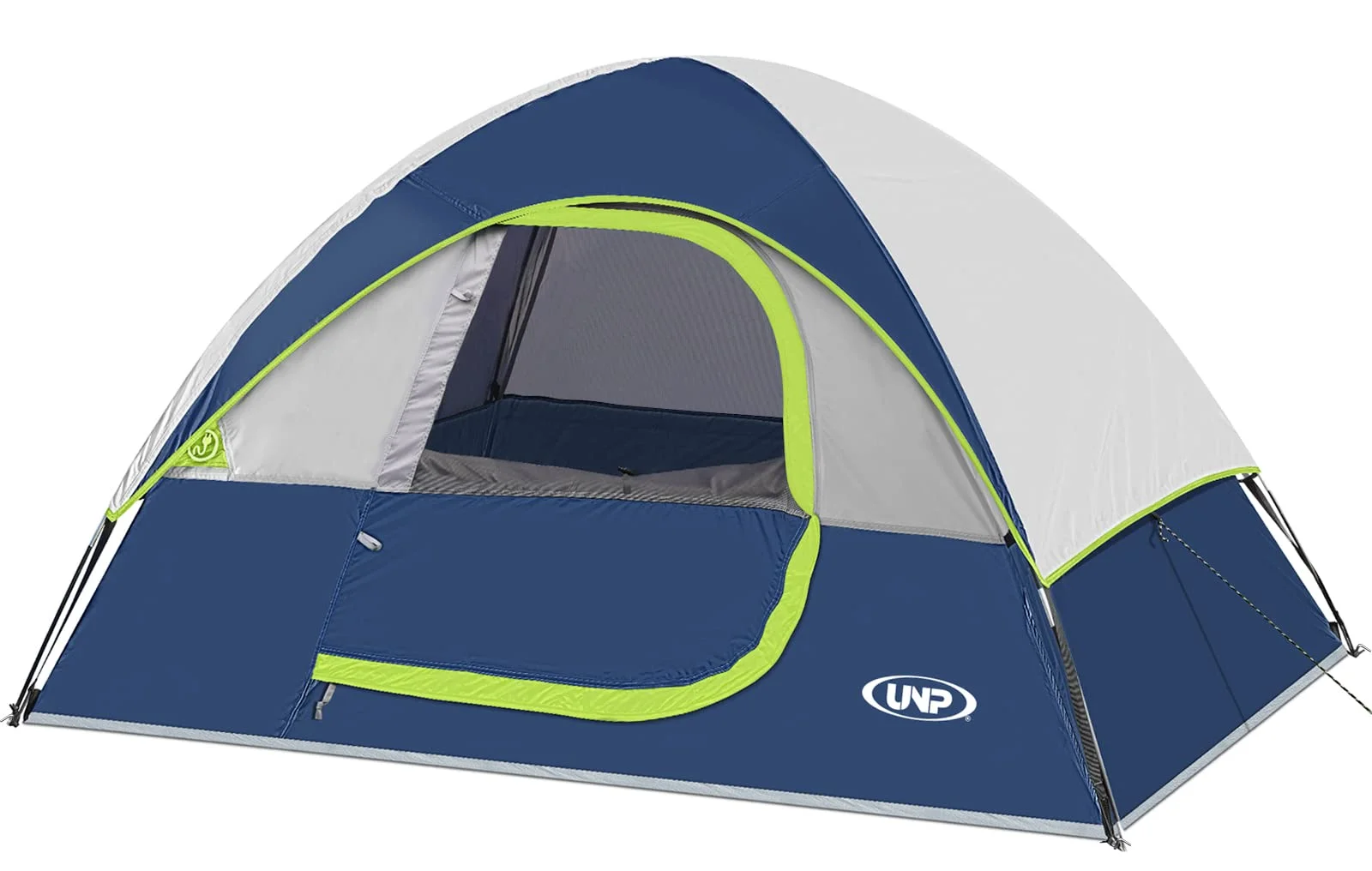 UNP Campingzelt 2-3 Personen, Wasserdicht, Winddicht, Mit Regenschutz, Einfach Aufzubauen, Tragbares Kuppelzelt FüR Camping