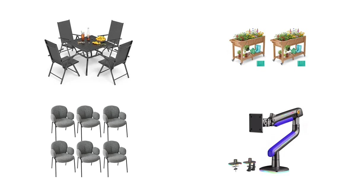 Amazon-Heißeste Deals des Tages 02.07.2026: PHI VILLA Gartenset 4+1 und Hochbeet mit