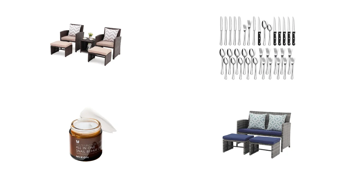 Amazon Blitzangebote 02.07.2026: OC Orange-Casual Garten Set und TAN REN Besteck 36tlg