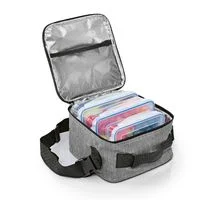 Kühltasche 7l grau mit 3 Lunchboxen
