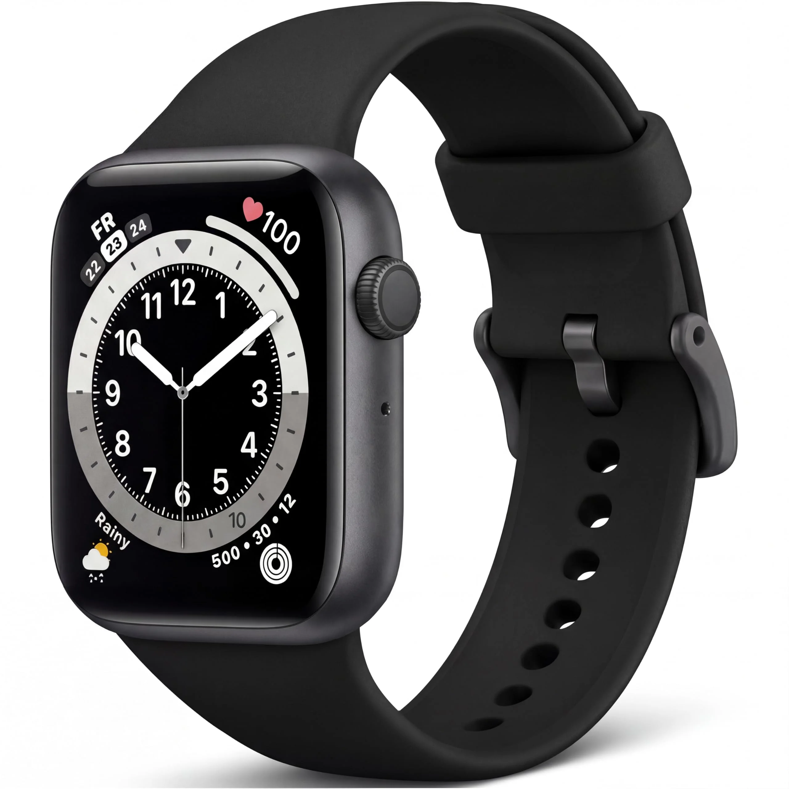 Smartwatch Damen Herren, 1.83" HD Fitnessuhr & Fitness Tracker mit Schrittzähler/Blutdruckmessung/Pulsuhren/Telefonfunktion, Schlaftracker, 120+ Sportmodi, IP68 Wasserdicht Sportuhr für Iphone Android