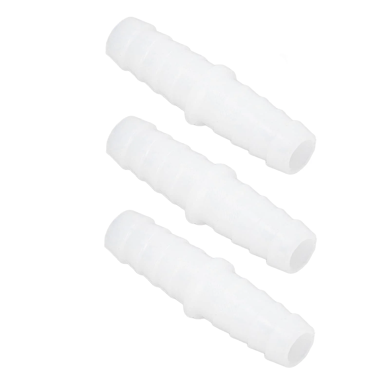 10 Stücke Kunststoff Schlauchtülle Fitting, Widerhaken Splicer Mender Joint Adapter Kunststoff Schlauchtülle Fitting Gerade Gleich Widerhaken Splicer Mender Joint Union Adapter (9-9mm durch)
