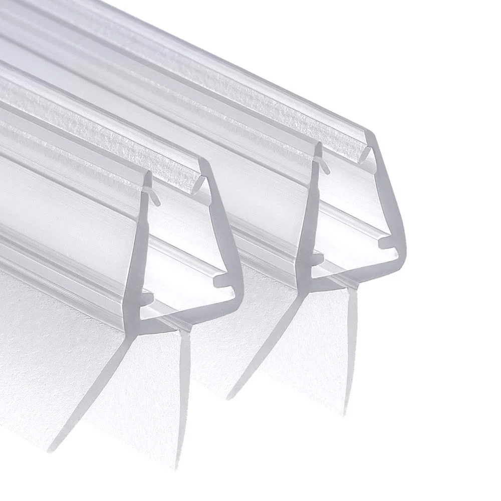 Wellba Premium Duschtür Dichtung (2x 90cm) für 6mm 7mm 8mm gerade Glastür Stärken | Wasserabweisende Duschdichtung oder Duschkabinen-Dichtung mit optimal angeordneten Gummilippen