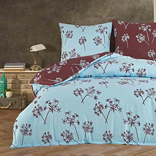Buymax Bettwäsche Set aus 100% Baumwolle Renforcé, Streifen & Moderne Muster, mit Reißverschluss, Oeko-TEX Standard 100, Verschiedene Größen