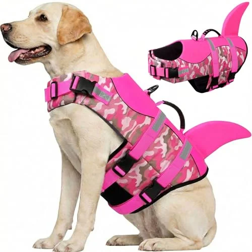 CITÉTOILE Hund Schwimmweste Hai für Kleine Mittlere und Große Hunde