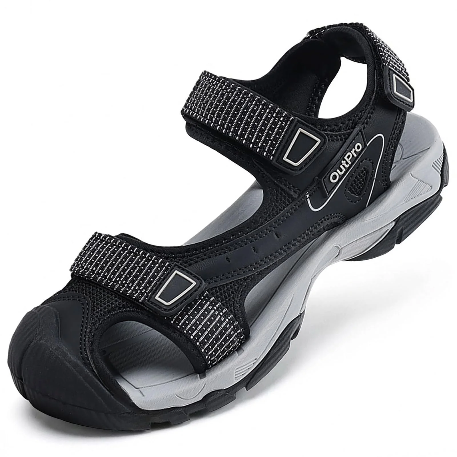 Damen Wander Trekkingsandalen wasserdicht geschlossener Zehenpartie bequeme Outdoor Sandalen für Sommer Strand Wandern Camping