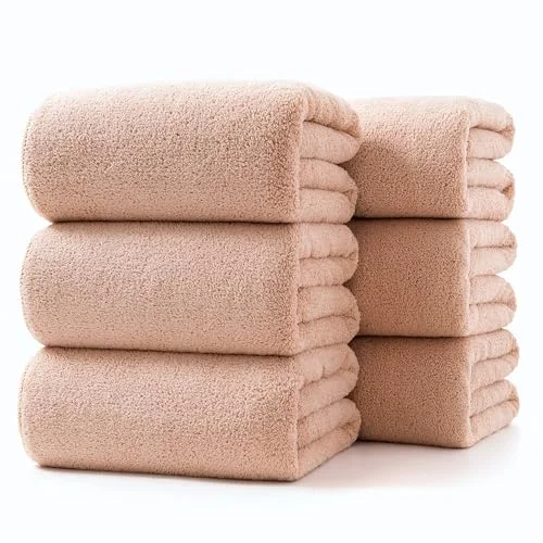 Lumimi Mikrofaser Duschtuch Set Ultraleicht Weich Kuschelig Schnelltrocknend Kompakt für Badezimmer Sport Gym Yoga Unterwegs Sauna Mehrfarben